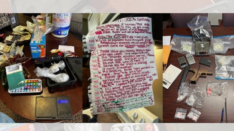 Items seized during Drug Task force shutting down drug market