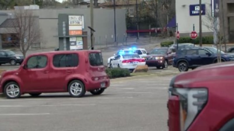 Heavy police presence at shopping center
