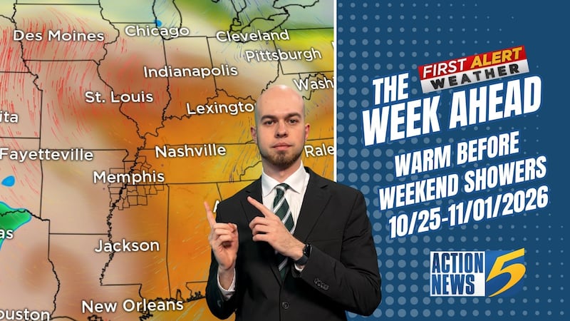 THE WEEK AHEAD: Warm End to October; Watching Halloween Weekend Rain Chances (10/26-11/01/2026)
