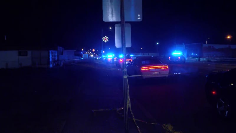 The scene on Park Avenue