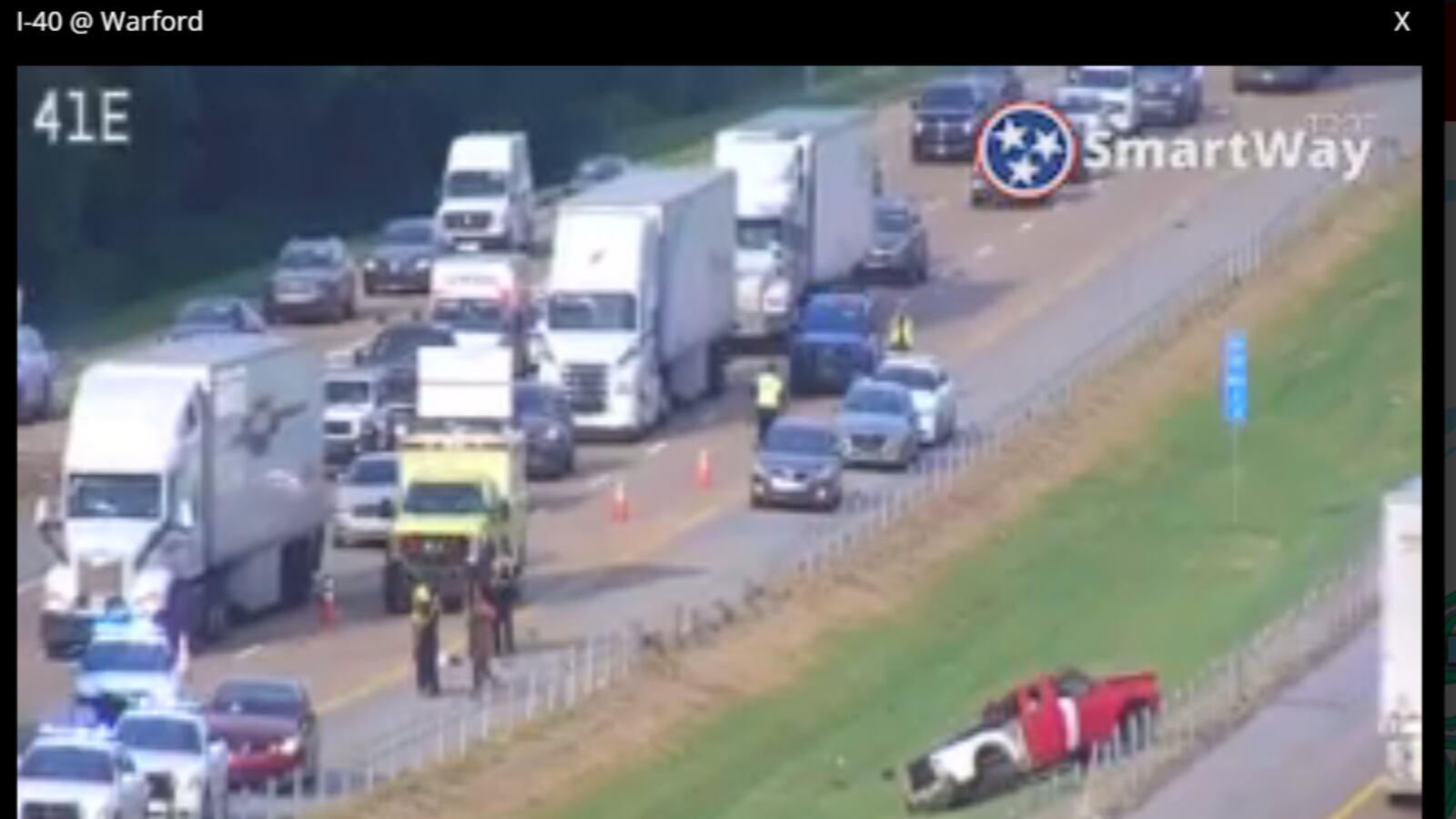 Man ejected in crash on I-40, now fighting for life