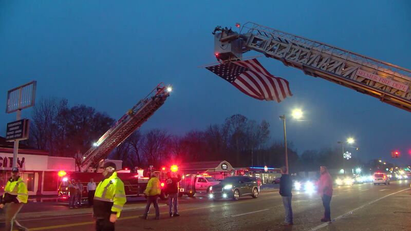 Law enforcement agencies from around the state gather to honor fallen officer