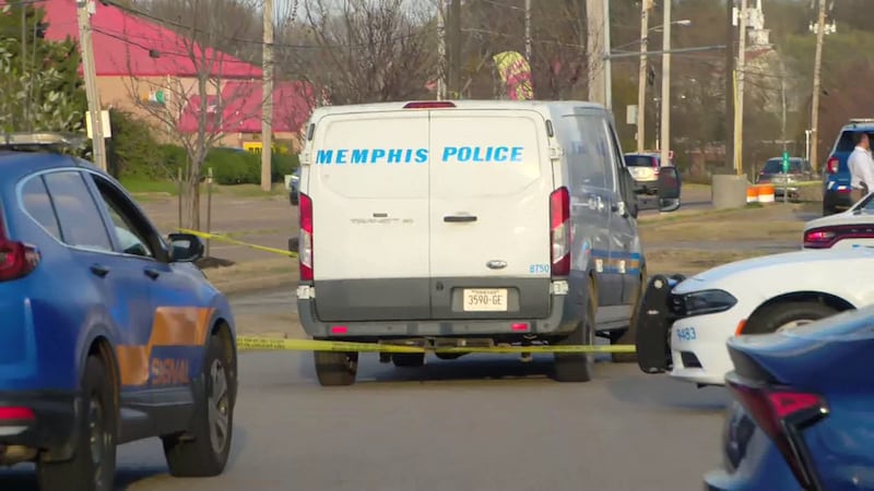 The scene on Shelby Drive