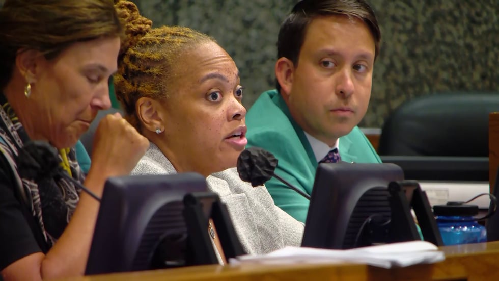 (Center) Shelby County General Sessions Court Clerk Tami Sawyer