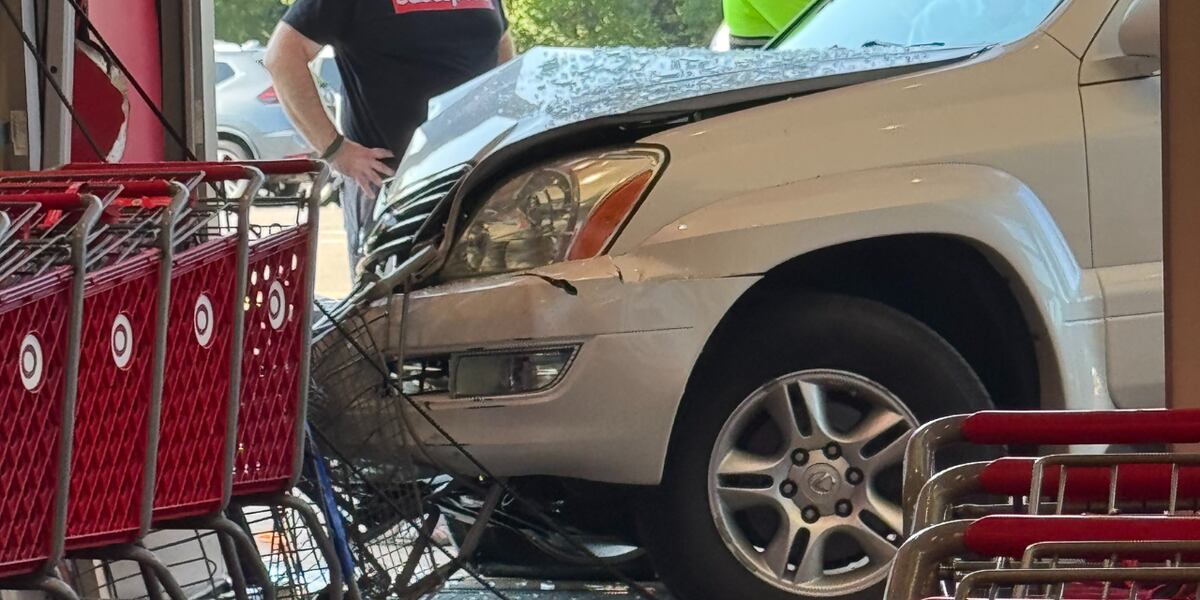 Target Crash Driver crashes into Target store on Colonial Road, police say