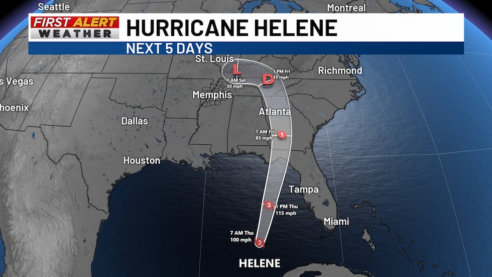Helene Status Hurricane Helene: Latest updates & impacts for the Mid-South