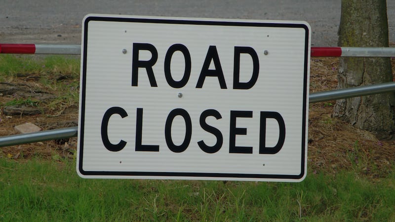 'Road Closed' sign generic