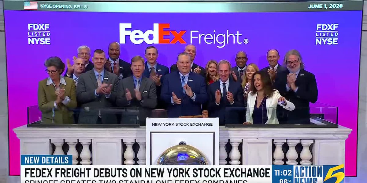 FedEx splits off freight unit as FedEx Freight hits NYSE Monday