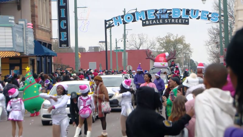 Memphis Holiday Parade brings festive spirit to Beale Street