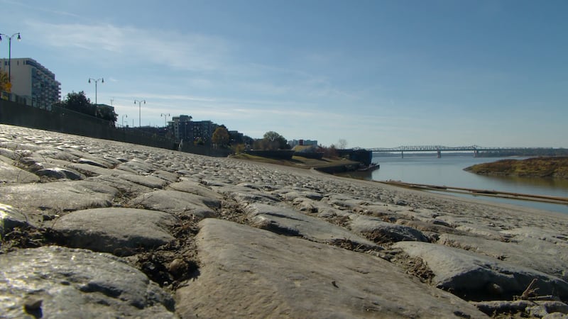 Cobblestone Landing along the Mississippi River in Downtown Memphis
