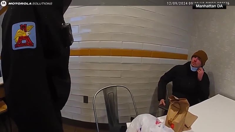 Officials released body camera footage from the day police confronted Luigi Mangione at a...