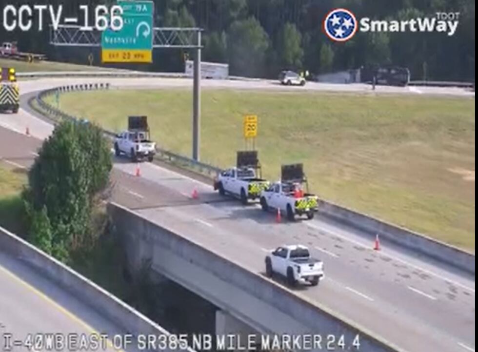 Drivers are advised to find an alternate route on Wednesday after at trailer overturned on...