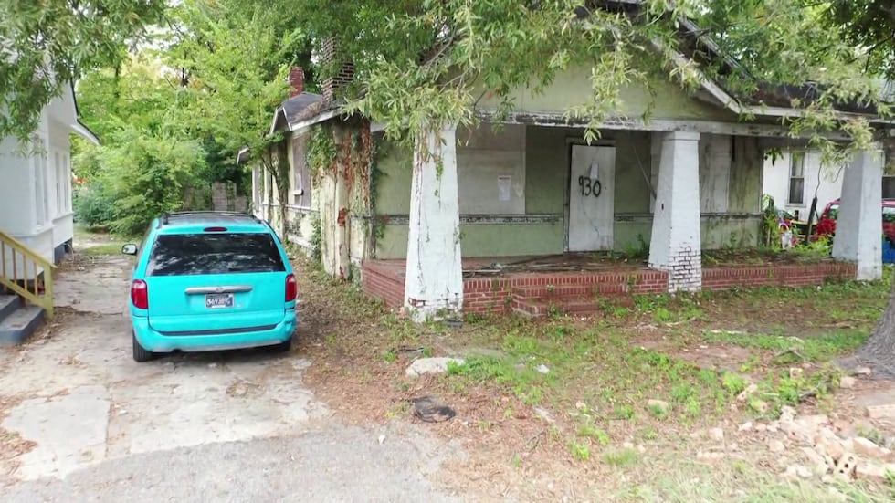 The abandoned home on Faxon Avenue