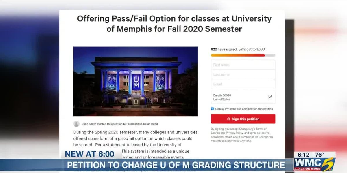 UofM student asks for pass/fail grading system for 2020 semester