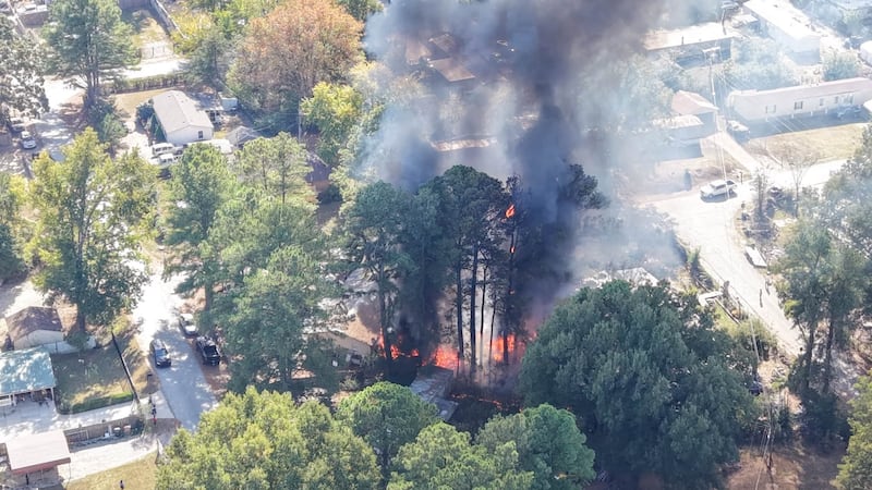 House fire spotted in Arlington near Woodmire Road