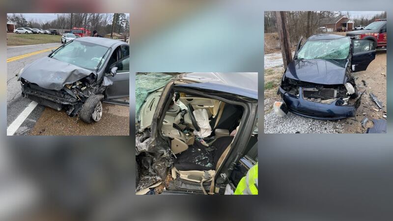 Four people were injured in a crash in Tipton County and one person was rescued from being...