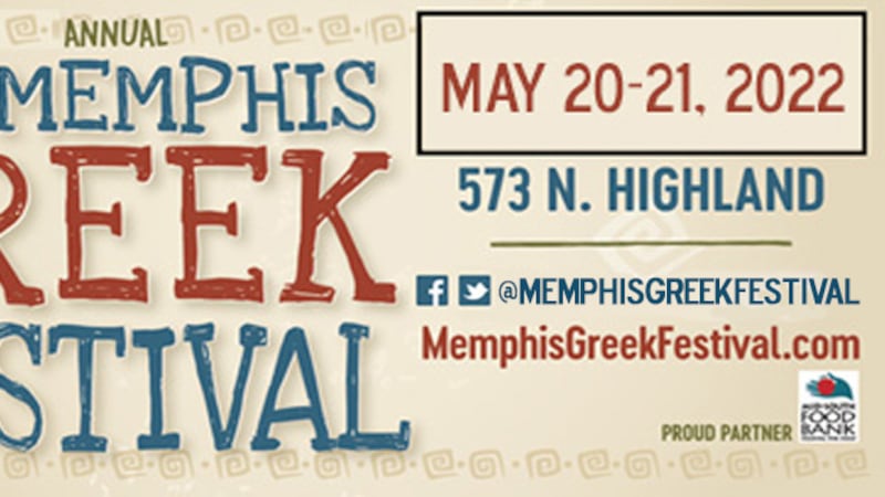 The Memphis Greek Festival will run Friday and Saturday from 11 AM to 8 PM
