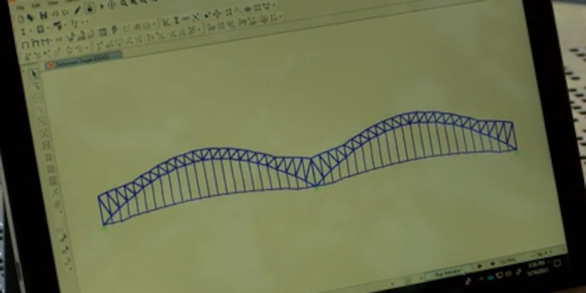 Computer Program Bridge Professor’s computer program simulates damage of I-40 bridge