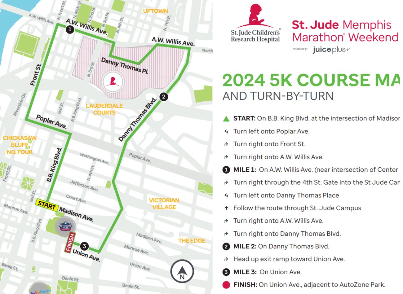 St. Jude releases course maps for 2025 marathon weekend