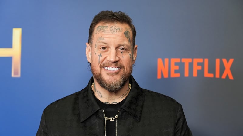 Jelly Roll arrives at the season finale of "Star Search" on Tuesday, Feb. 17, 2026, in Studio...