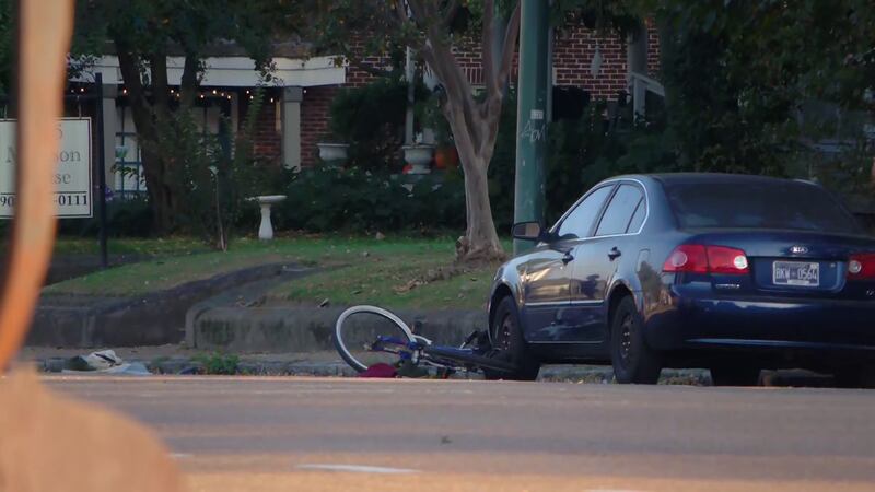 The scene at Tucker and Madison
