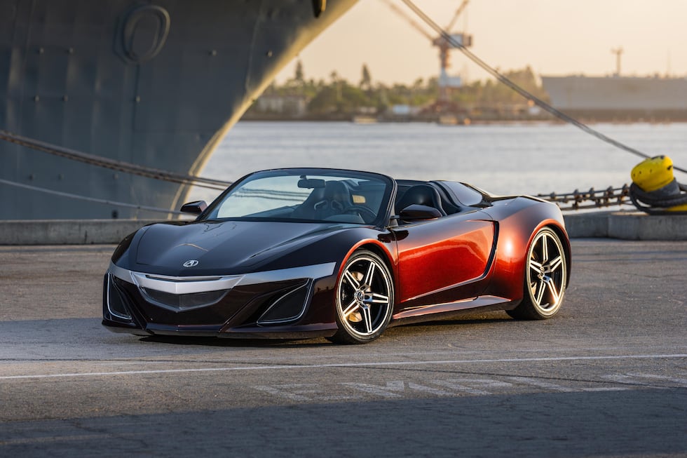 The Acura NSX Roadster Concept from “The Avengers” is up for bid.