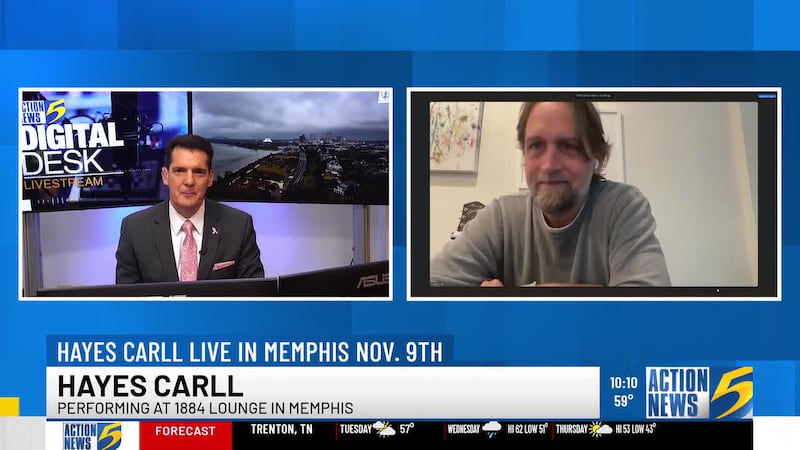 Hayes Carll live in Memphis on Nov. 9