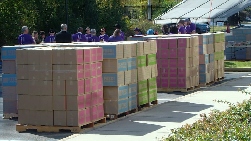 FedEx Cares and Feed the Children food drive