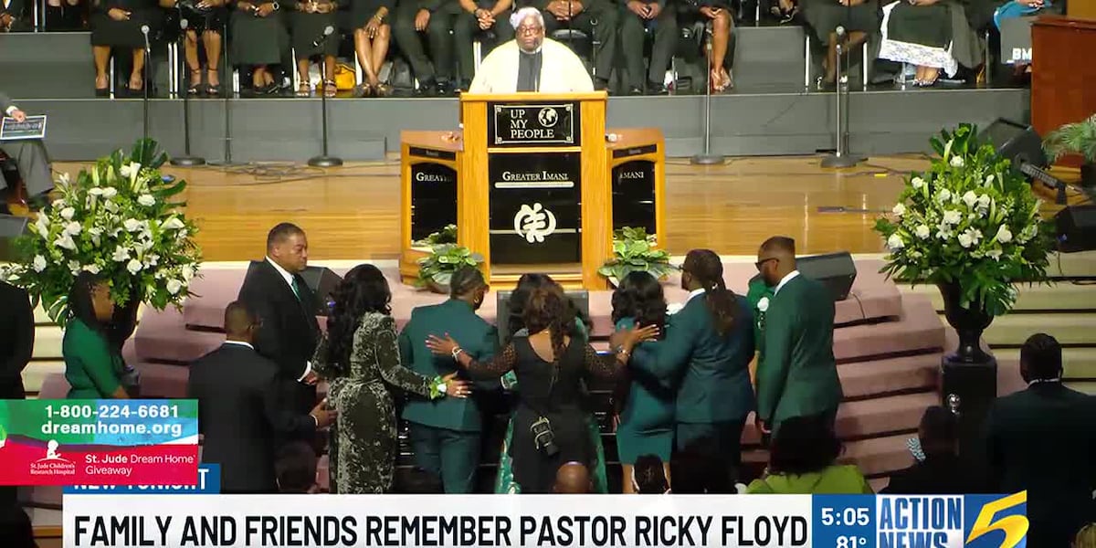 Community, family and loves celebrate life of Pastor Ricky Floyd