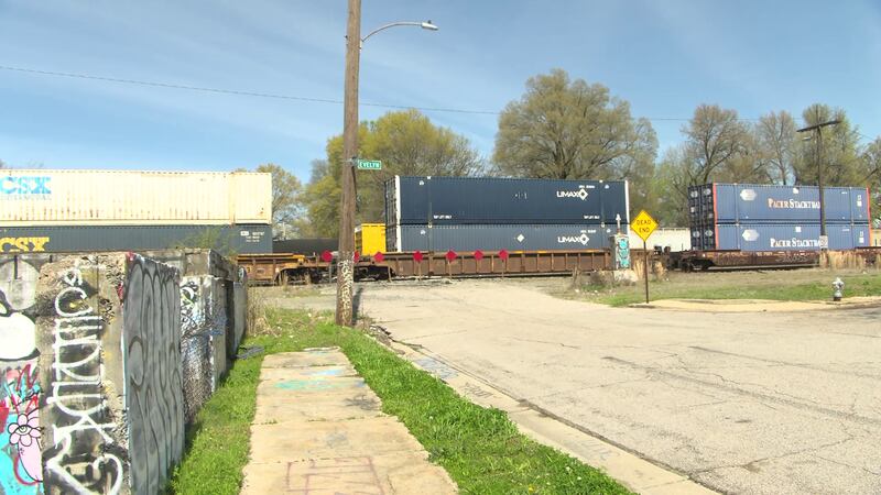 The area where the shooting occurred on Roland Street.