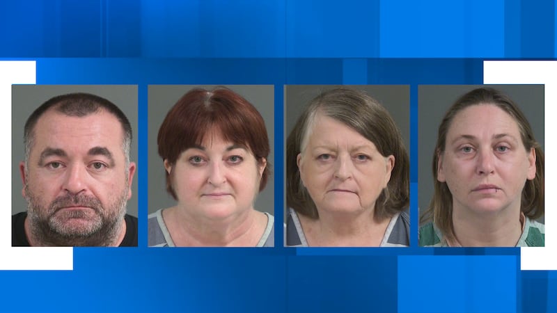 Adam Midgett, 43; Rona Midgett Matthews, 51; Bonnie Midgett, 74; and Rebekah Broome, 51, are...