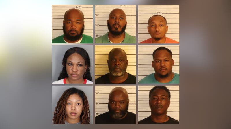 (From top, L-R): Courtney Parham, Stevon Jones, Damien Cooper, Ebonee Davis (Bottom L-R):...