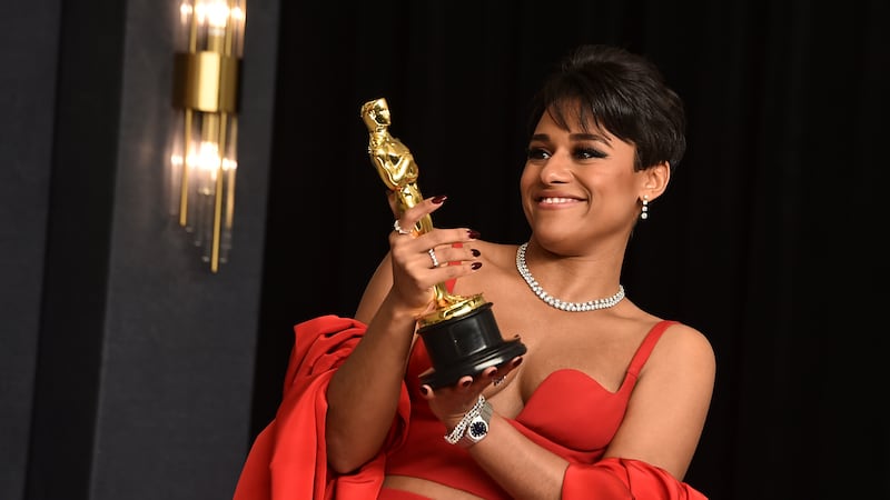 Ariana DeBose, winner of the award for best performance by an actress in a supporting role for...