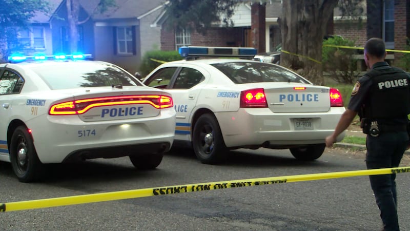 The scene on Douglass Avenue