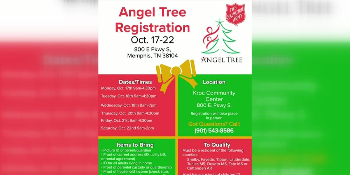 Sample Angel Tree Application Salvation Army opens registration for Angel Tree
