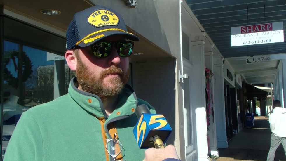 Adam Temple, a Tennessee fan visiting Oxford