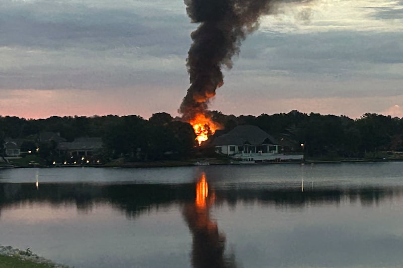 Scene of house fire on Loch Meade Drive in Lakeland early Sunday, Sept. 27, 2026