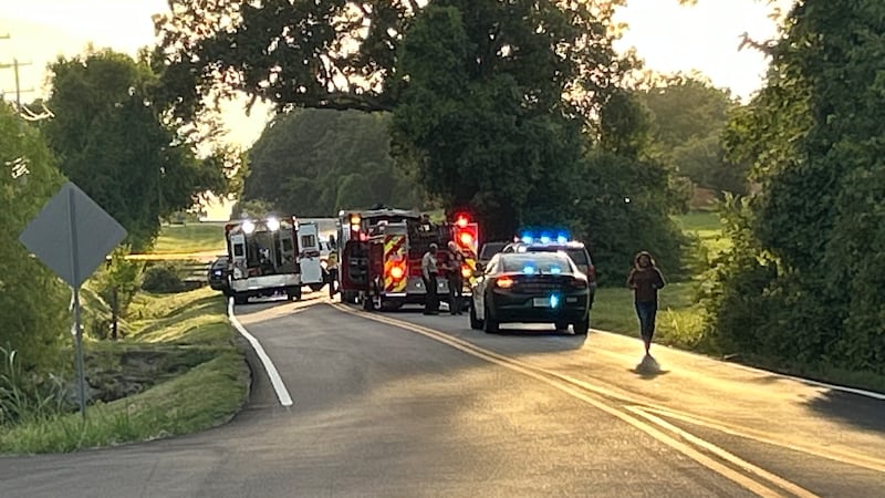 Scene of fatal crash on East Holmes Road in Southeast Shelby County, Friday, Aug. 29, 2025