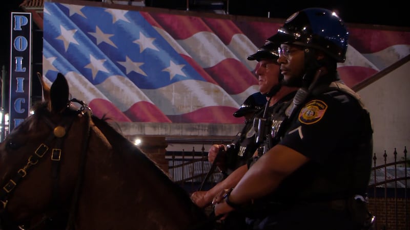MPD's officers patrolling on horseback