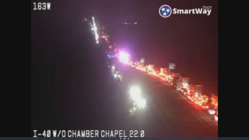 Police activity on I-40