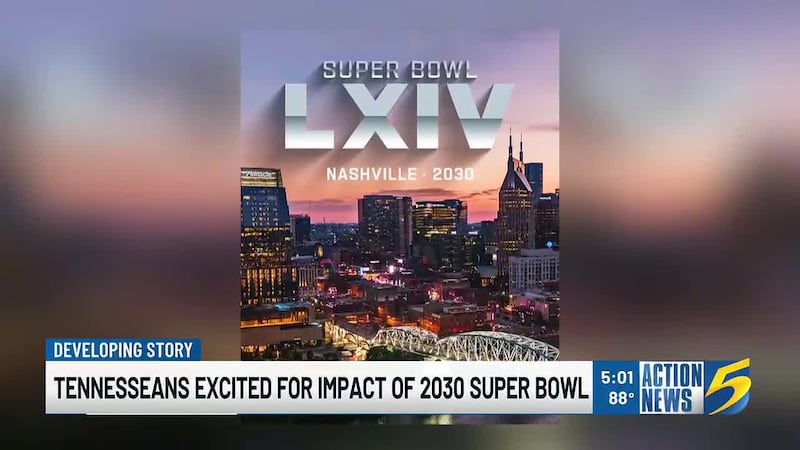 Nashville is set host Super Bowl 64 in February 2030 at the new Nissan Stadium, marking the...