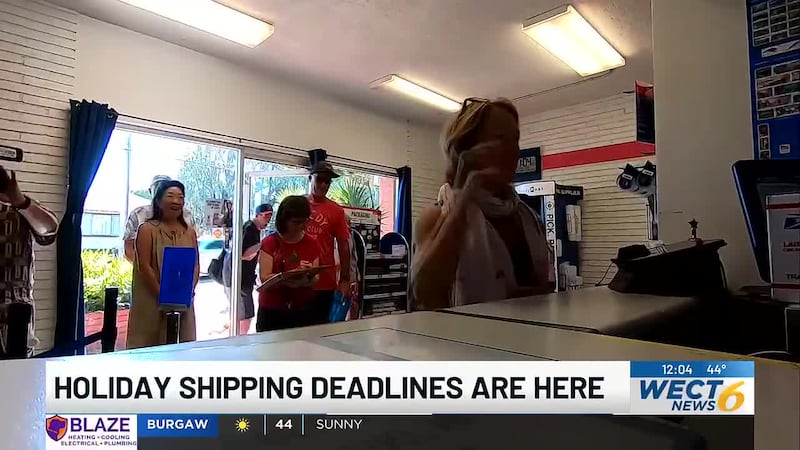 If you want your gifts delivered in time for the holidays, now is the time to get them wrapped...